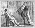 Daumier, Honoré: Die Schauspieler der Gesellschaft: Der Erfolg beim Stiftungsfest seines Kegelklubs ermutigt Herrn Lehmkuhl, vom Lustspiel zur Tragödie überzugehen