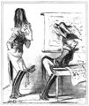Daumier, Honoré: Aktuelles: Das Oberkommando hat neue Stellungen bezogen, seitdem es mit Durchfall zu kämpfen hat