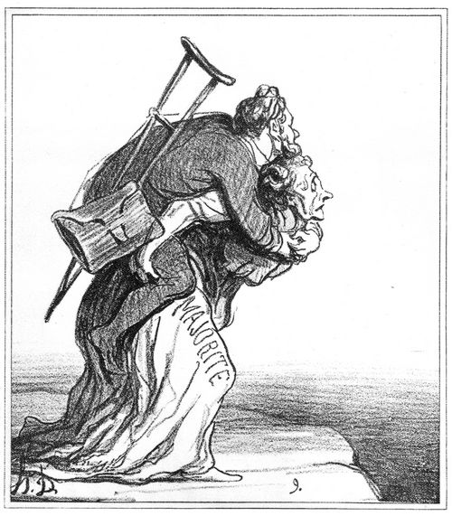 Daumier, Honor: Aktuelles: Ein lahmes Ministerium auf dem Rcken der blinden Majoritt