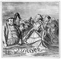 Daumier, Honoré: Aktuelles: Die Diplomatie zerschneidet Europa