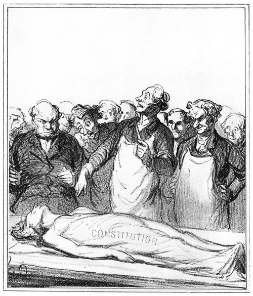 Daumier, Honor: Aktuelles: Die Verfassung auf dem Seziertisch