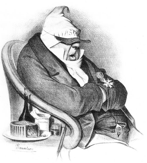 Daumier, Honor: Aktuelles: Personifikation der reaktionren Zeitung