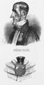 Daumier, Honoré: Oberstaatsanwalt Persil. - Père-scie und symbolisches Wappen