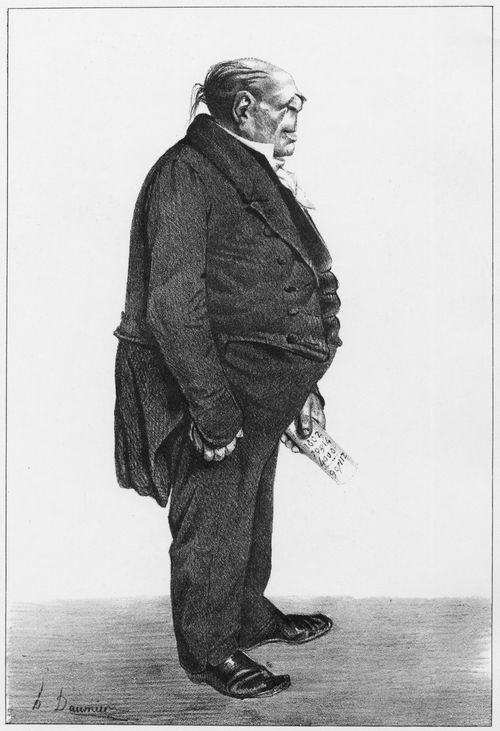 Daumier, Honor: Bankier und Abgeordneter Delessert