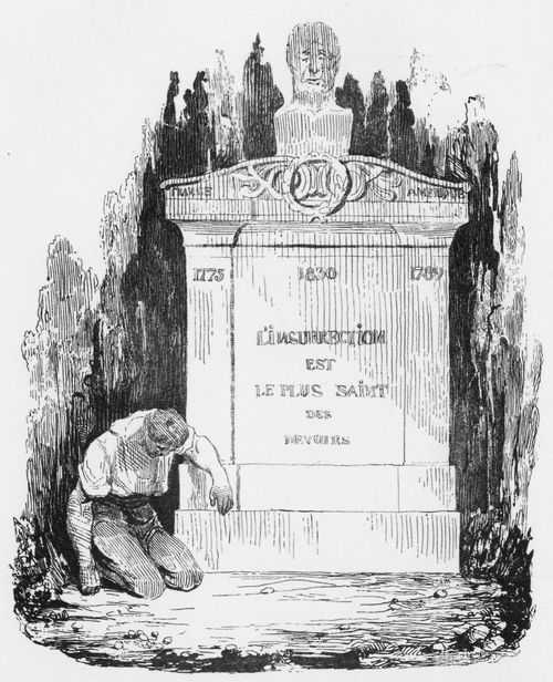 Daumier, Honor: Gedenkstein fr Lafayette