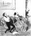Daumier, Honoré: Die Adeligen: Der zartfühlende Ehemann - »Störe ich«