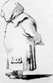 Tiepolo, Giovanni Battista: Karikatur eines plumpen Mannes