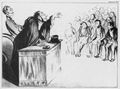 Daumier, Honoré: Robert Macaire: Robert Macaire als Wirtschaftsprofessor