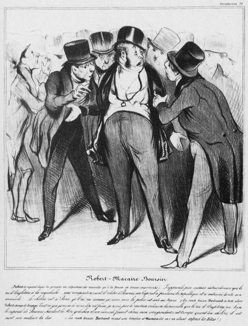 Daumier, Honor: Robert Macaire: Robert Macaire als Brsenmakler