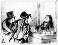 Daumier, Honoré: Pariser Typen: Alles bezahlt. Wir haben keinen Blödsinn gemacht, Salut!