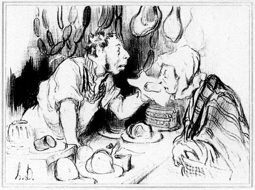 Daumier, Honor: Pariser Typen: Erst riechen... dann rgern!...