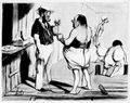 Daumier, Honor: Die Badenden: Schwimmunterricht
