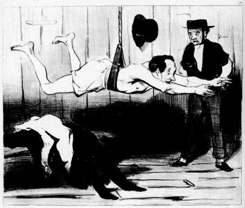 Daumier, Honor: Die Badenden: Trockenkurs