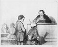 Daumier, Honoré: Professoren und Schüler: Ein Freundschaftsdienst