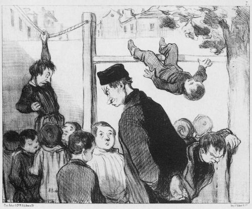 Daumier, Honor: Professoren und Schler: So bildet die Gymnastik die Glieder, aber missbildet die Nase