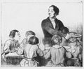 Daumier, Honoré: Professoren und Schüler: [Die Suppe]