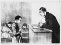 Daumier, Honoré: Professoren und Schüler: Die Geschichtstunde