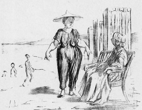 Daumier, Honor: Wasserskizzen: [Ein kurzes Bad]