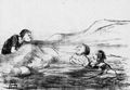 Daumier, Honoré: Wasserskizzen: [Verwechslung]