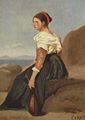 Corot, Jean-Baptiste Camille: Frau mit Mandoline