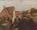 Corot, Jean-Baptiste Camille: Hütten mit Mühle am Bachufer
