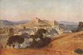 Corot, Jean-Baptiste Camille: Ansicht von Villeneuve-Ls-Avignon, Das Fort Saint-Andr