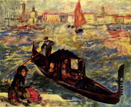 Renoir, Pierre-Auguste: Gondel auf dem Canale Grande, Venedig