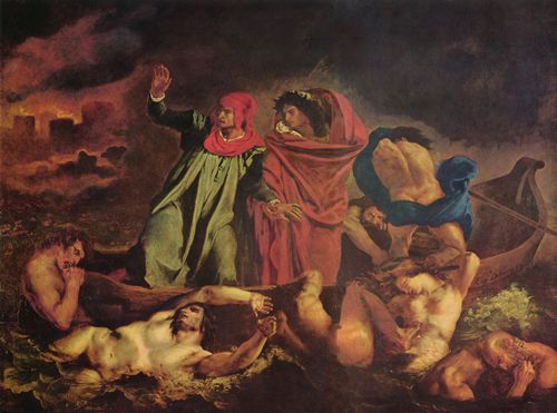 Delacroix, Eugne Ferdinand Victor: Dante und Vergil in der Hlle (Die Dante-Barke)