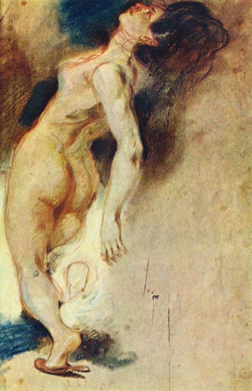 Delacroix, Eugne Ferdinand Victor: Tod des Sardanapal (Studie)