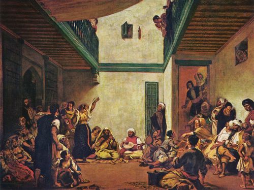 Delacroix, Eugne Ferdinand Victor: Jdische Hochzeit in Marokko