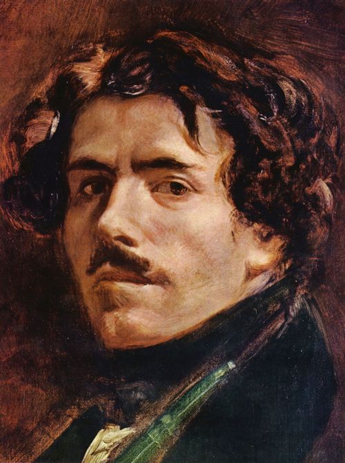 Delacroix, Eugne Ferdinand Victor: Selbstportrt, Detail