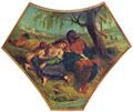 Delacroix, Eugne Ferdinand Victor: Palais Bourbon, Malerei in der Kuppel der Theologie, Szene: Babylonische Gefangenschaft