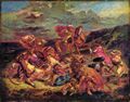 Delacroix, Eugène Ferdinand Victor: Löwenjagd