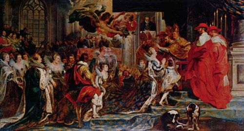 Rubens, Peter Paul: Gemldezyklus fr Maria de' Medici, Knigin von Frankreich, Szene: Krnung Maria de' Medicis in St. Denis in Paris