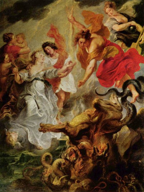 Rubens, Peter Paul: Gemldezyklus fr Maria de' Medici, Knigin von Frankreich, Szene: Vershnung von Ludwig und Maria
