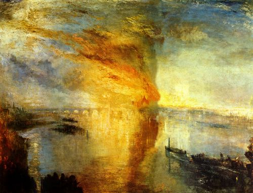 Turner, Joseph Mallord William: Brand des Parlamentsgebudes am 16. Oktober 1834 (Burning of the House of Lords and Commons, October 16, 1834)