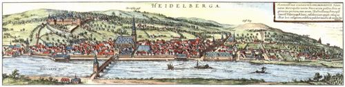 Hogenberg, Franz: Heidelberg, Gesamtansicht