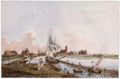 Hornemann, J. L.: Wismar, Ansicht von der Einfahrt zum Alten Hafen aus