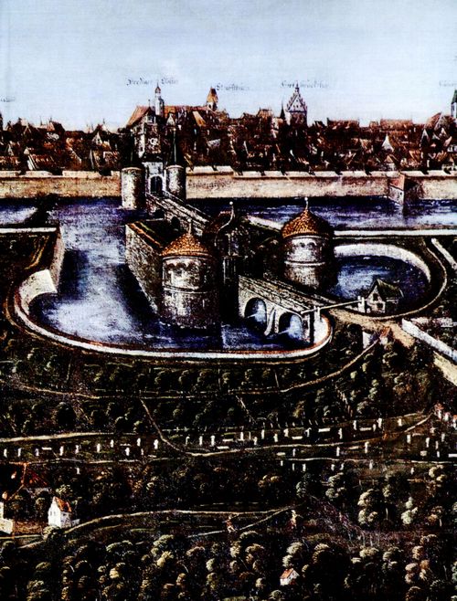 Rieder d. ., Georg: Ulm, Gesamtansicht, Belagerung 1552
