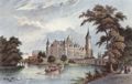 Poppel, Johann Gabriel Friedrich: Schwerin, Schloss mit Kahnpartie auf dem See