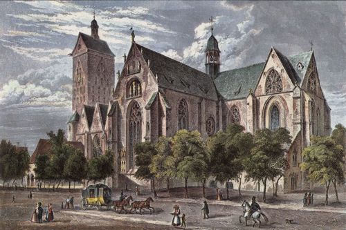Poppel, Johann Gabriel Friedrich: Paderborn, Dom von Sdosten