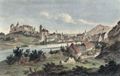 Poppel, Johann Gabriel Friedrich: Füssen, Lechufer mit Blick auf das Schloss