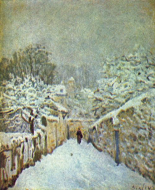 Sisley, Alfred: Schnee in Louveciennes