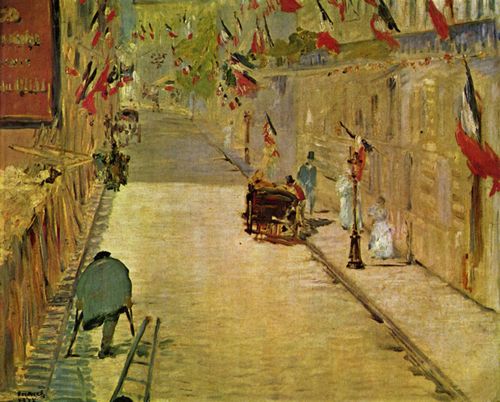 Manet, Edouard: Rue Mosnier mit Fahnen