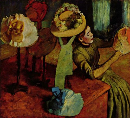 Degas, Edgar Germain Hilaire: Das Modewarengeschft (Bei der Putzmacherin)