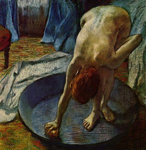 Degas, Edgar Germain Hilaire: Frau in der Badewanne