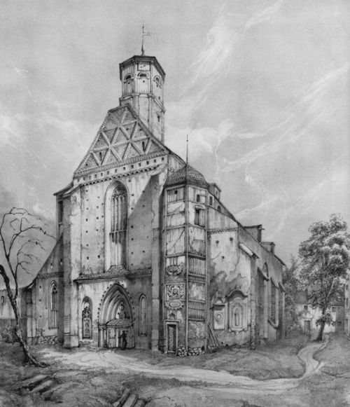Gregorovius, Michael Karl: Berlin, Franziskanerkirche von Sdwesten