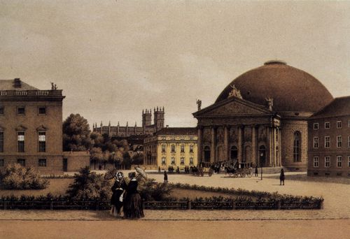 Lütke, Ludwig Eduard: Berlin, Opernplatz mit Hedwigskirche