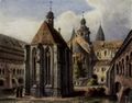 Kolb, Joseph Maximilian: Hildesheim, Domkreuzgang von Osten mit Annenkapelle