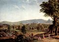 Hummel, Johann Erdmann: Kassel, Schloss Wilhelmshöhe mit Habichtswald